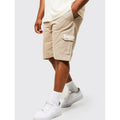 High Quality Breathable Plus Size Custom Raised Print Casual Blank 100% Cotton Men Mid Elastic Waist Knitted Cargo Shorts