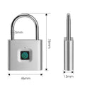 Hot Sale Wireless Smart Door Lock with 10 Fingerprint Capacity Zinc Alloy Silvery/Black Waterproof for Door