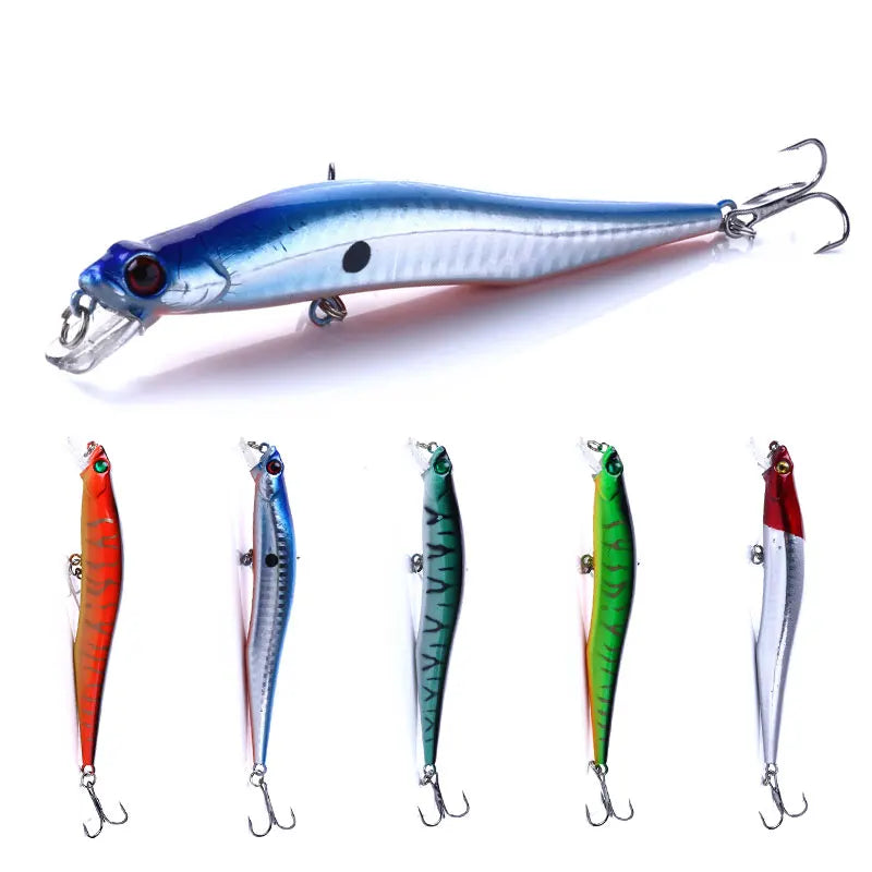 12cm/10g Topwater Fishing Hard Lure Pencil Top Water Minnow Bait for Trout Bass