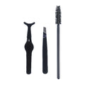 Stainless Steel Grafting Eyelash Tweezers New False Eyelash Tweezers Eyebrow Clip Eyebrow Brush Beauty Eyelash Set