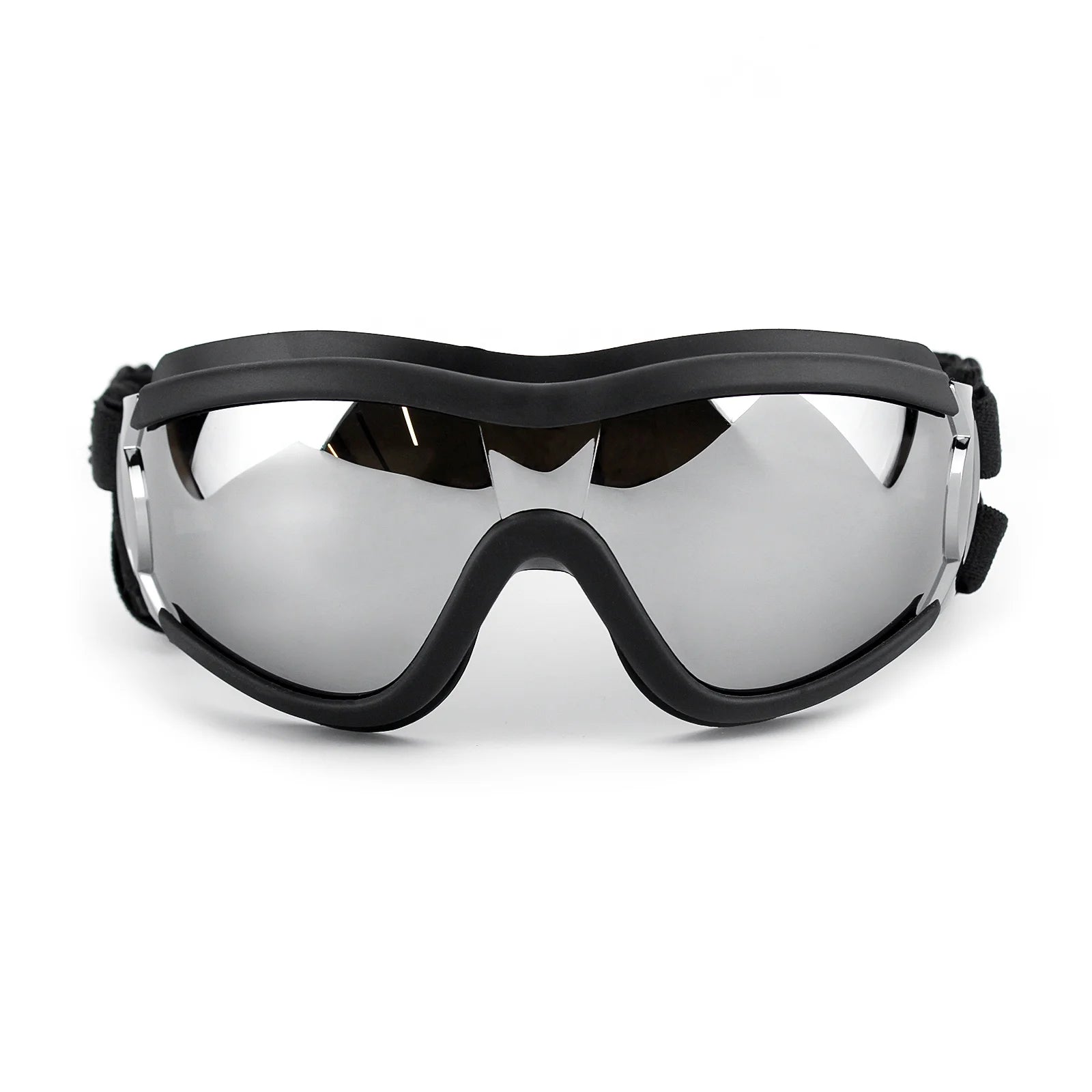 Large UV Pet Sunglasses Pet Glasses with Adjustable Straps for Pets Medium-large Dogs ( Silvery )