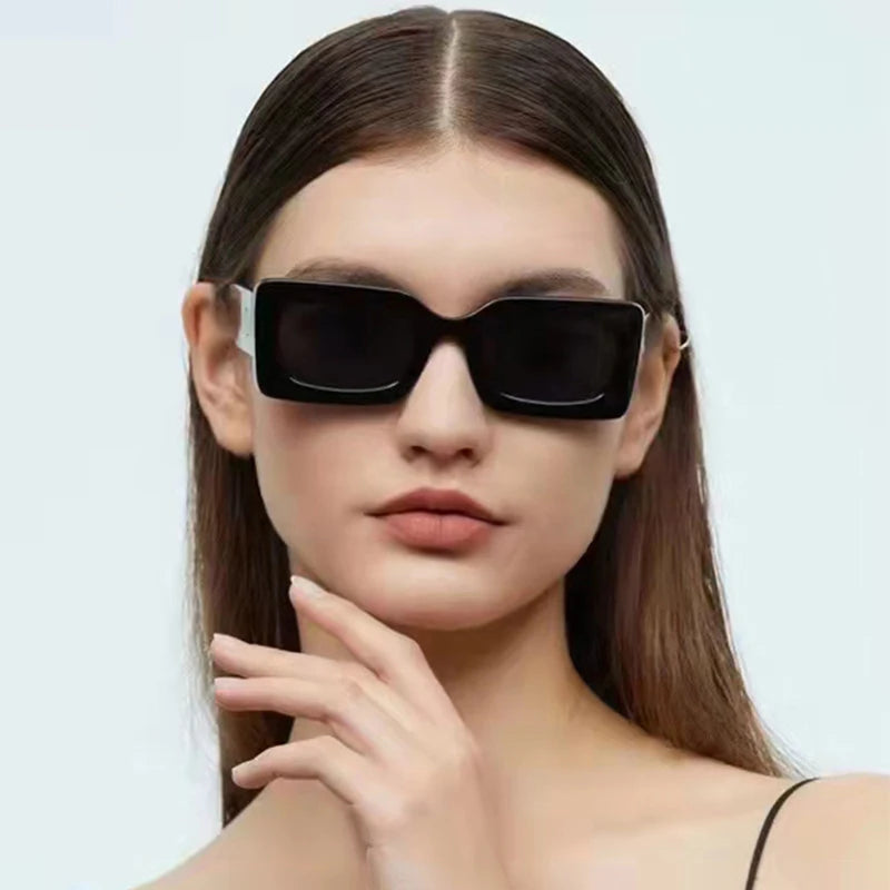New 2025 Fashion Unisex Plastic Sunglasses Trendy Small Frame Square Sunglasses Ladies UV 400 Protection Sunglasses Women Men