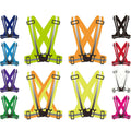 High Visibility Security Uniform Safety Reflective Tape Personal Protective Running Vest