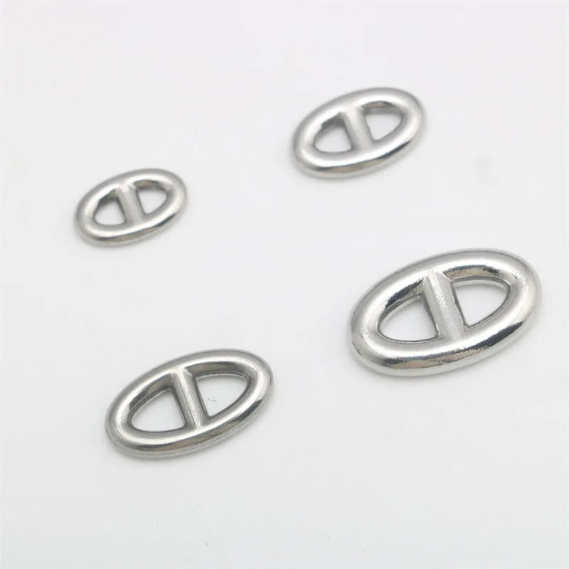 Euro-American Punk Hop Taige Steel Pig Nose Pendant Cool DIY Stainless Steel Jewelry Accessories for Findings Components