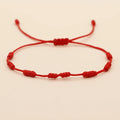 Go2boho Bohemian Adjustable Woven Bracelets Wax Rope Strand Chain Good Luck Handmade Jewelry Christmas Holiday Gifts for Women