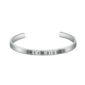 Friendship Bracelets for Women Teen Girl Personalized Birthday Cuff Bangle Mantra Quotes Custom Logo Bracelet