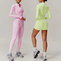Women's High-Waisted Elastic Yoga Leggings and Workout Top Breathable Lightweight Fitness Gym Sports Clothing OEM Manufacturer