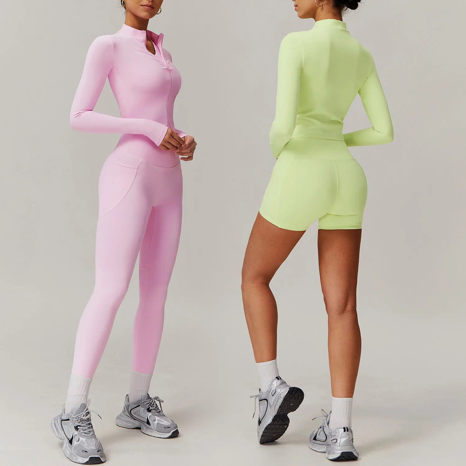 Women's High-Waisted Elastic Yoga Leggings and Workout Top Breathable Lightweight Fitness Gym Sports Clothing OEM Manufacturer