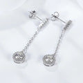 0.5/1ct Moissanite Round Shape Drop Earrings Sterling Silver Earrings 925 Silver Designs Beautiful Earring for Women