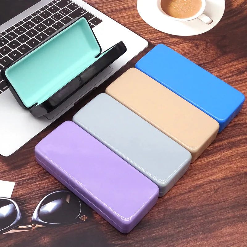 Lbashades Glasses Square Glasses Box Fashion Simple Myopia Eyeglasses Pack Iron Large Frame Candy Color Custom logo Glasses case