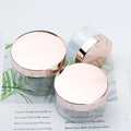 Cosmetic Empty Cream Packaging 3.5oz 5oz 8oz Body Lip Scrub Cosmetic Jar With Shiny Rose Gold Cap