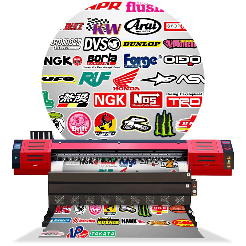 1.8m Large Format Stickers Printing Machine Car Sticker Printing Cutting Machine to Print Vinyl Stickers