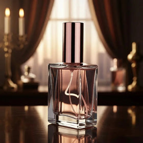 WOGU 30ml 1oz Shinning Rose Gold Top Refilling Empty Glass Spray Perfume Bottle for Women Cosmetic Packaging