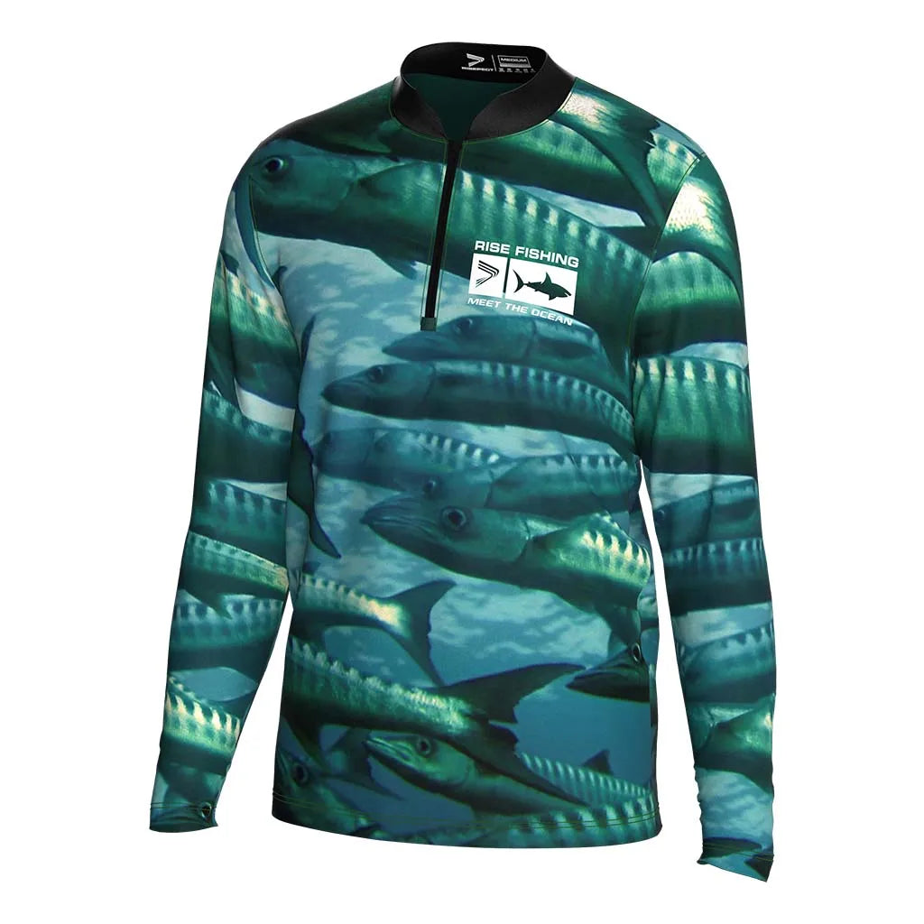 Wholesale Custom Logo Sea Fishing Uv protection Anti-UV t Long Sleeve Shirt Stretch Zipper Pocket Polo Fishing Shirts