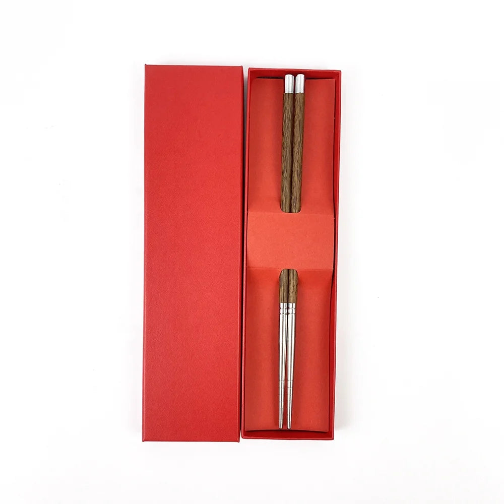 Custom Chopstick logo Wedding Favors Wooden Chopsticks Wedding Favor Chopstick with Red Box