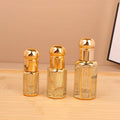 New Design Essential Oil Roll on 3ml 12ml Empty Fancy Gold Black Silver Color Glass Perfume Oil Roller Bottle 6ml