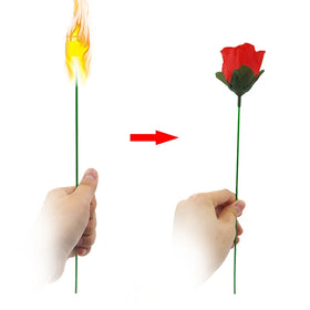 Fire Change to Rose Torch to Flower Stage Magic Valentine's Gift Easy to Do Magic Trick Props for Magician