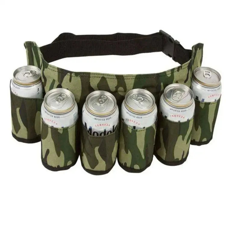 Custom Stubby Holder 6 Pack Beer Bottle Can Holder Beer Waist Cooler Bag Beer Belt