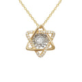 New Arrival Popular 18K Solid Gold with Natural Diamond Star Shape Pendant Necklace Women Jewelry Gift Party