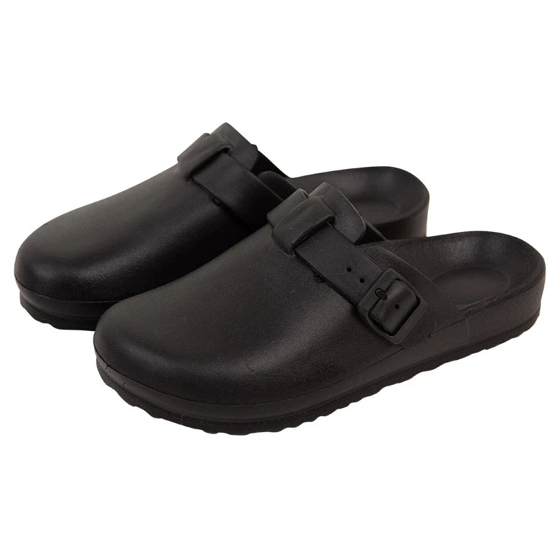 Wholesale Lightweight EVA Men's Summer Sandals Platform Clog Shoes with Closed Toe Anti-Slip Features