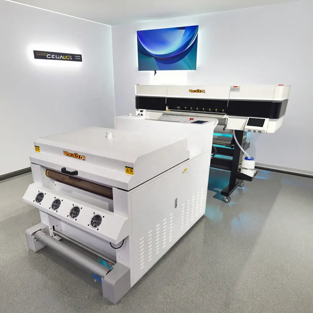 New Technology 60cm DTF Printer 2*I3200 Dtf Printing Machine 24 Inch Dtf Printer Automatic Clothing Printing Machine with Shaker
