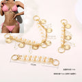 JFS019 Decorative Diamond Chain Swimwear Connector Buckle Accessories Hot Sale Swimsuit Shining Crystal Rhinestone Bra Buckle