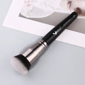 BEILI Custom Logo Black Kabuki Buffing Brush Professional Set Angled Flat Foundation Makeup Brush Flat Top Brushes