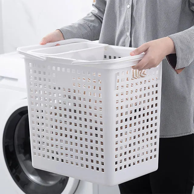 XingYou Home Corner Plastic Rectangle Laundry Basket Standing Type Cloth Storage Basket