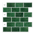 JORUNNS 3d Wainscot Wall Sticker Classics 12*12 Inch Wall Tiles Subway Peel Stick Wall Tiles Wallpaper