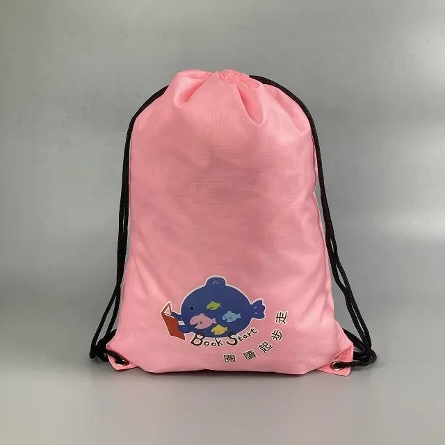 Luxury Wholesale Drawstring Bags Logo Gift Shoes Bag Nylon Printed Drawstring Eco Friendly Drawstring Bag with Custom Logo