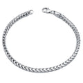 Factory Wholesale Popular Design Genuine Silver 925 fox Tail Chain Men's Bracelet Male Chain Necklace