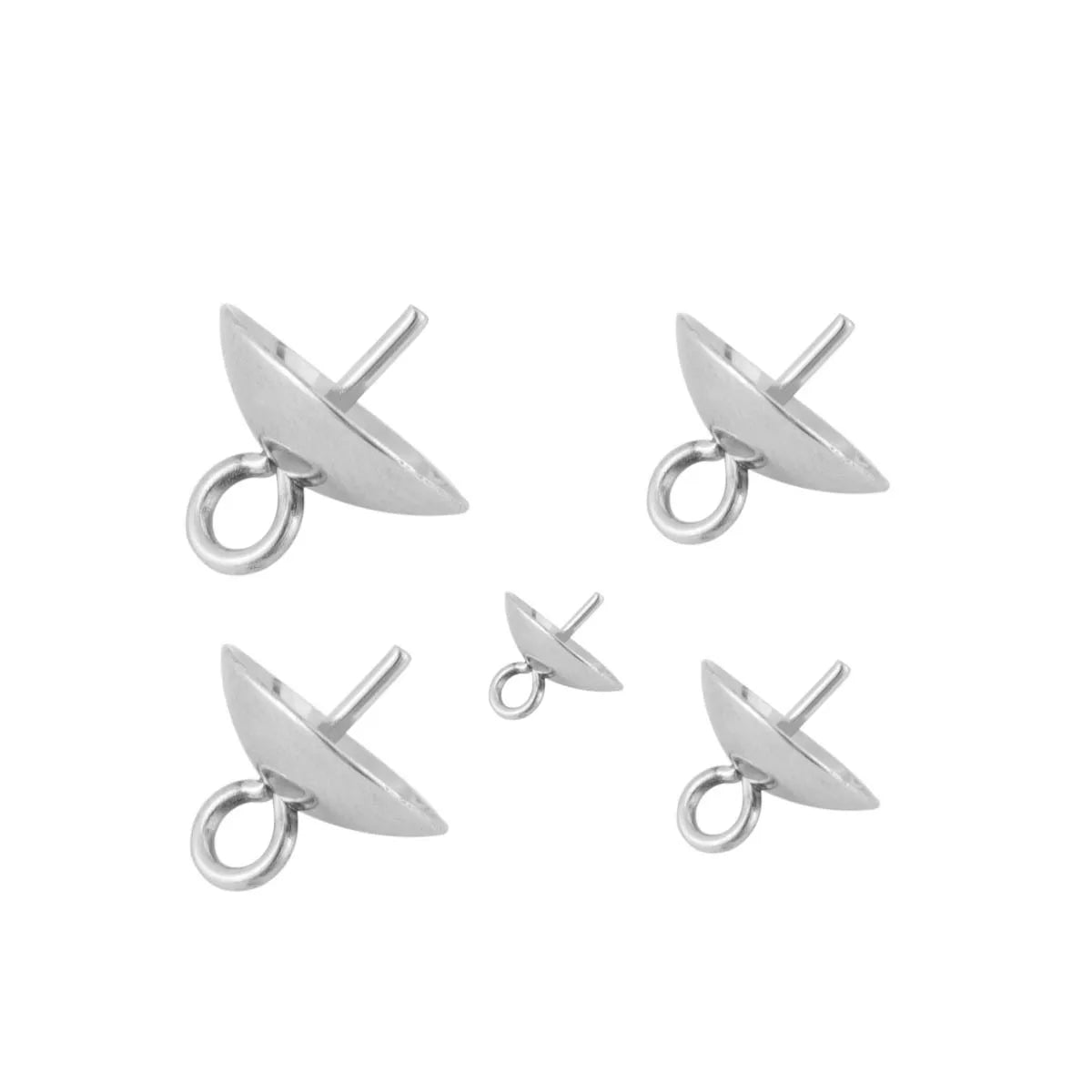 Factory Price Round Pendants Hooks Hanging Tool Stud Earrings Women Girls Student Ear Jewelry Accessories