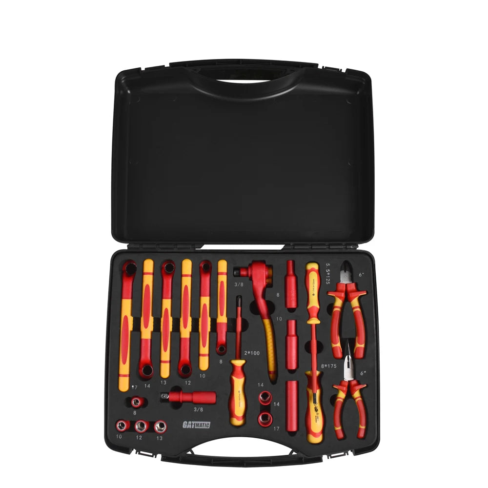 GATMATIC Insulated Hand Tool Set for BMW Car Garage Use-Essential Vehicle Repair Tools Including Torque Wrench and Tire Repair