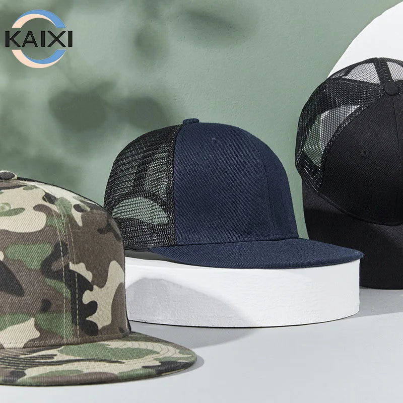 Spring Summer Brhip Breathable Hip Hop Mesh Men Women Fashion Baseball Hat Trendy Flat-Brimmed Cap