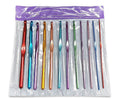 Charmkey 12pcs/set Colorful Aluminum Crochet Hook Set with PVC Bag Package
