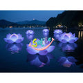 Customized Ground Inflatable LED Lighting Lotus Flower Giant Indian Inflatable Flowers for Wedding Decoration