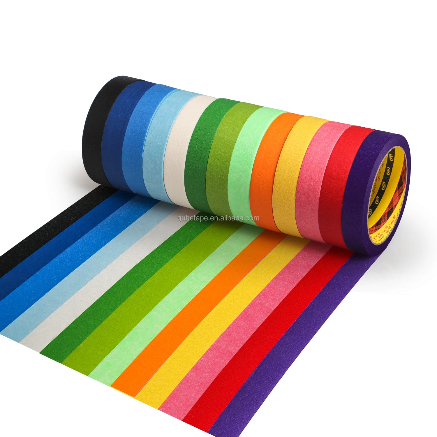 Heat-Resistant Crepe Paper Colored Painters Colorful Crafts Arts Supplies Kids Tapes Industry Factory Price Original Blue