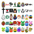 Customized Wholesale 2D Pvc Diy Clog Sandal Accessories Jesus Christ Shoes Decorations Easter Crucifixion Shoe Charms