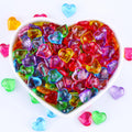 Heart Shaped Crystal Polymer Clay Slices for Slime Filler DIY Clay Crafts Keychain Decoration Nail Art
