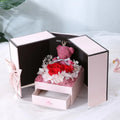 Valentine's Day Gift Practical Creative Gift Box Double Door Eternal Flower Rose Gift Box Flower Lipstick Decorative Box