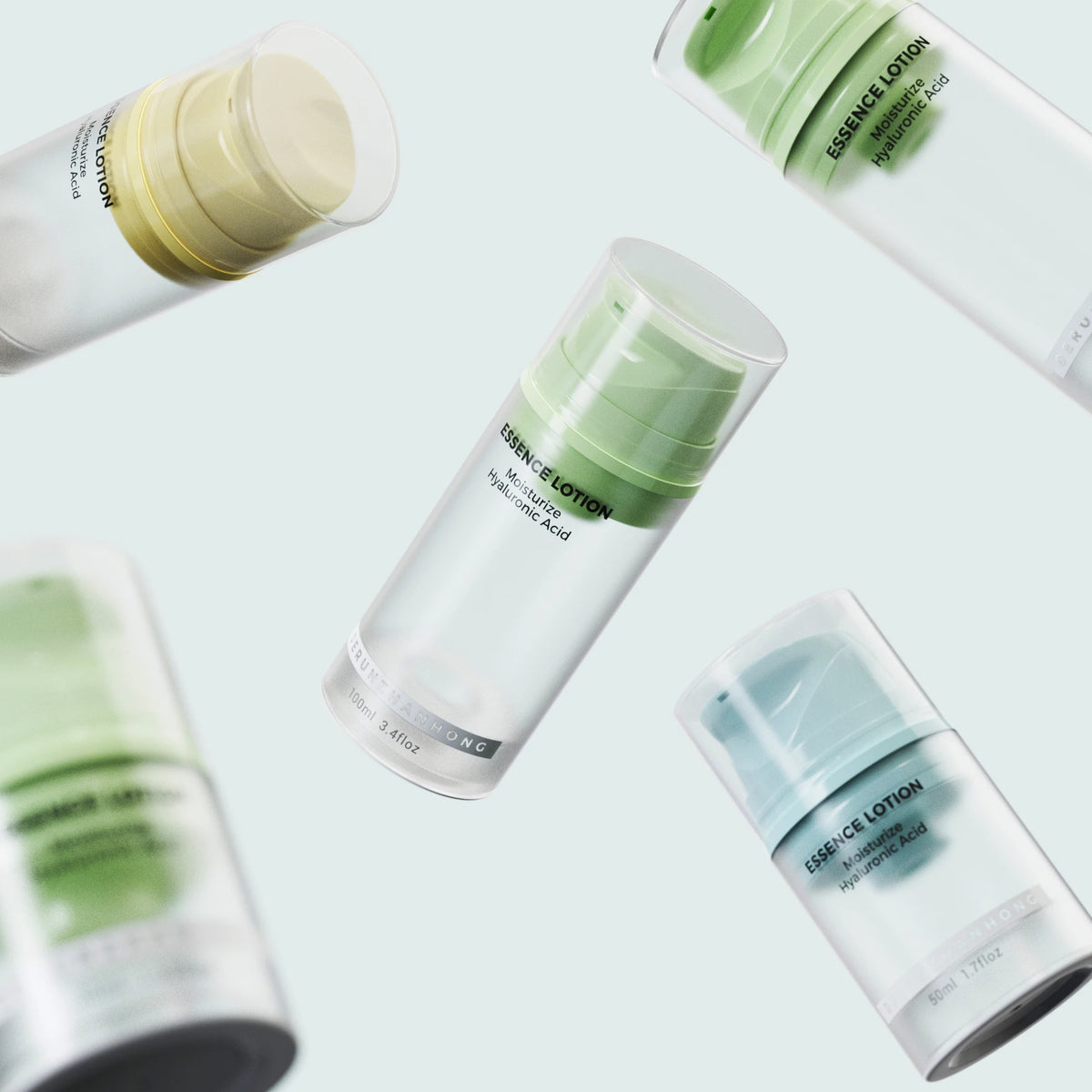 30ml 50ml 80ml 100ml 120ml Eco-friendly Plastic pp Airless Bottle Dispenser Pump Bottle for Body Lotion Man Series