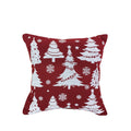 Reasonable Price New Style Christmas Red Tree Floor Cushions Jacquard Cushion Pillow