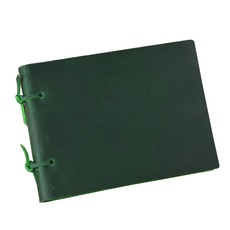 Handmade Genuine Leather Planner Custom Stamping logo Eco Friendly A5 Hardcover Leather Journal Notebook