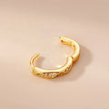 Gaby New Arrive Gold Plated Hoop Earrings Cross Flower Shape  Earrings Jewelry Women Fashion Jewelry Piercing Jewelry