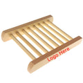 2025 Natural Bamboo Wooden Soap Dishes Wooden Soap Tray Holder Storage Soap Rack Plate Box Container for Bath Shower Bathroom
