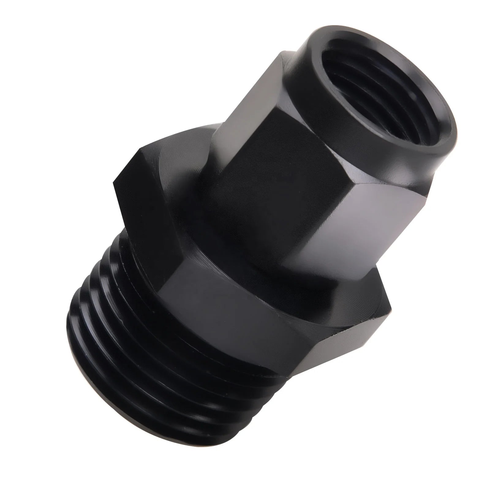 Universal Aluminum Fuel Fitting 6AN-1/2NPT 6AN-1/4NPT Black Oxidation Straight Hose Adapter Oil Thread for Pipe Fittings