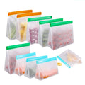 Extra Thick Peva Bag Dishwasher Safe BPA Free Plastic Food Packaging Leakproof Freezer Ziplock Reusable Food Storage Bags