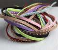 Fashion 5MM Rivet Faux Suede Cord Studded Suede Cord for Clothing Necklace Bracelet Jewelry Making