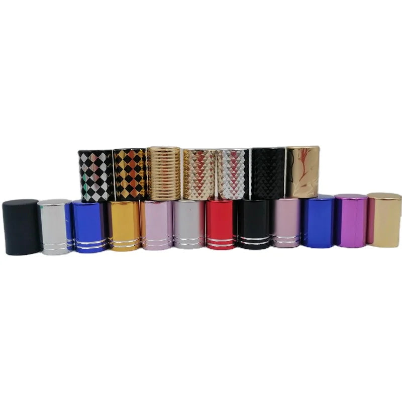In Stock Colorful Aluminum Screw Cap for Empty Eyelash Glue Bottle or Nail Polish Bottle