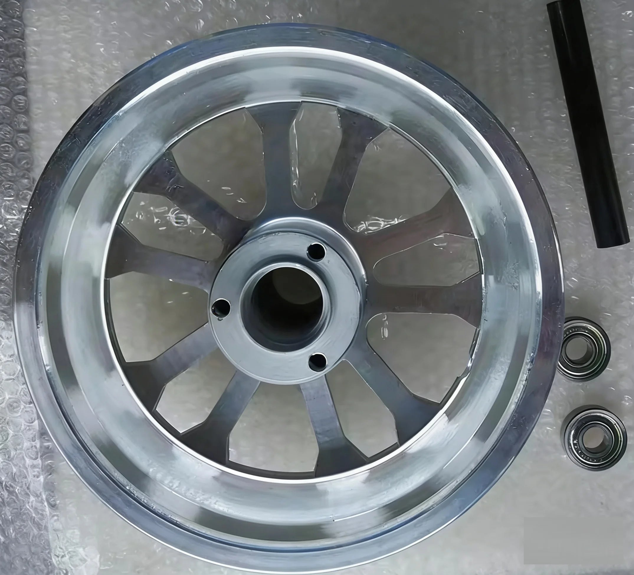 Pocket Bike Aluminum Wheel REAR 110/50-6.5 and FRONT 90/65-6.5 Front and Rear Hub for EleCTRIC SCOOTER 47cc 49cc 11INCH